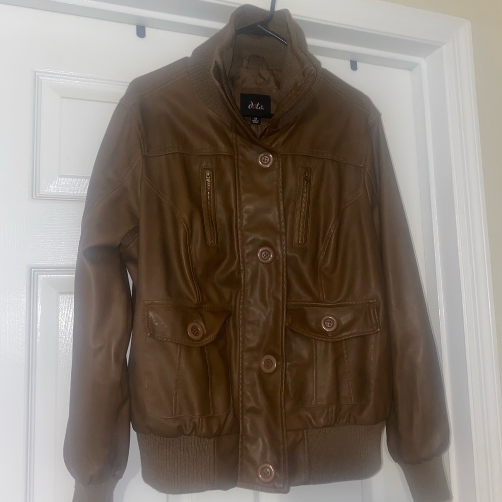 Faux leather jacket